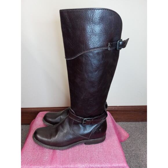 Frye Boots Women's Brown Knee High with Buckle detail - Size 6 (12249) - Picture 3 of 5